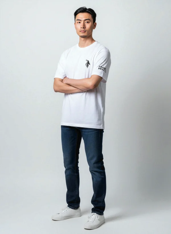 White T-Shirt Frank Brazyl