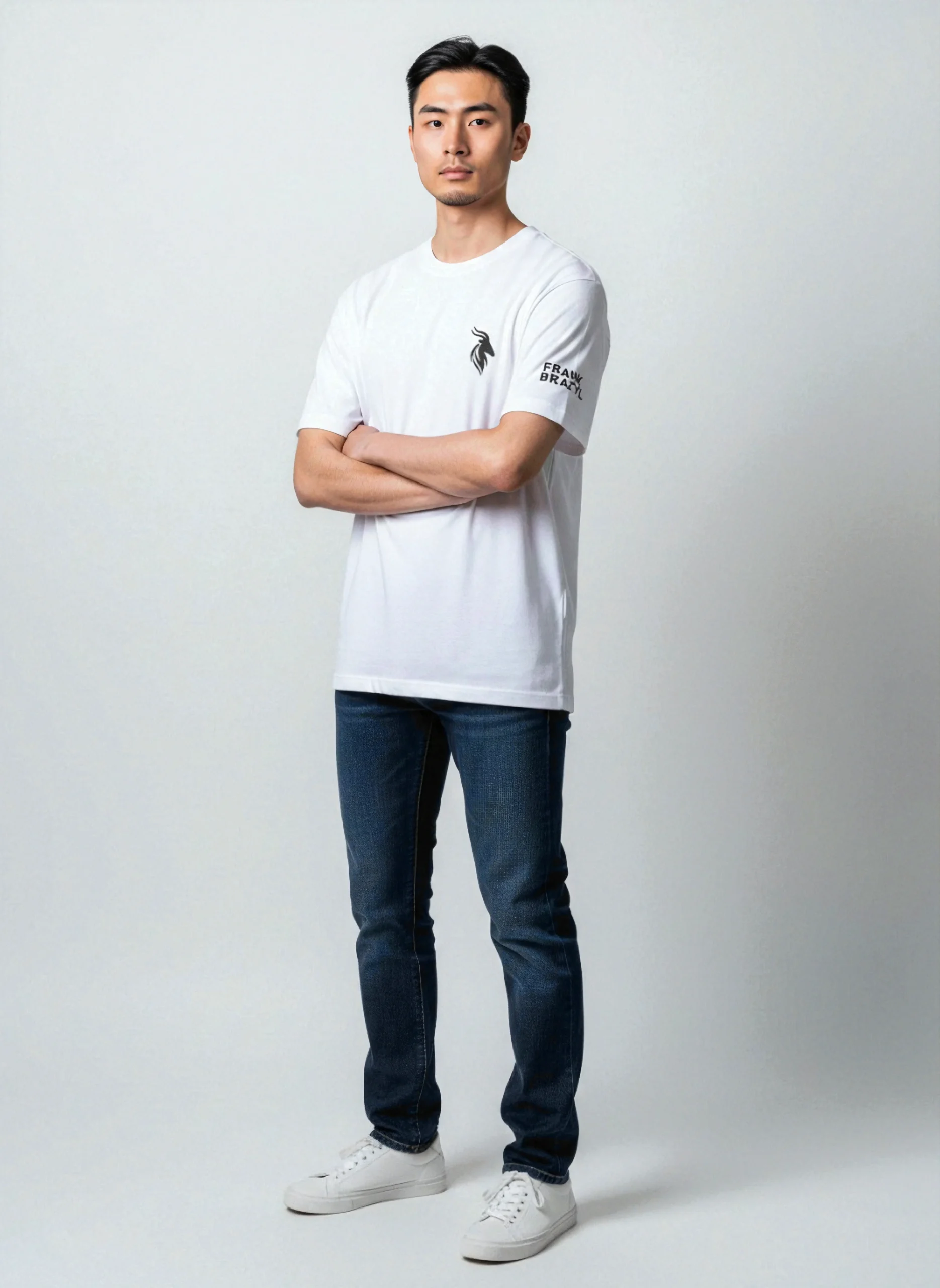 White T-Shirt Frank Brazyl